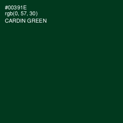 #00391E - Cardin Green Color Image